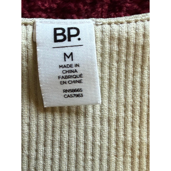 BP NWT Green Foam Ribbed Bodysuit Tank Medium Minimalist Stretch - Picture 3 of 5